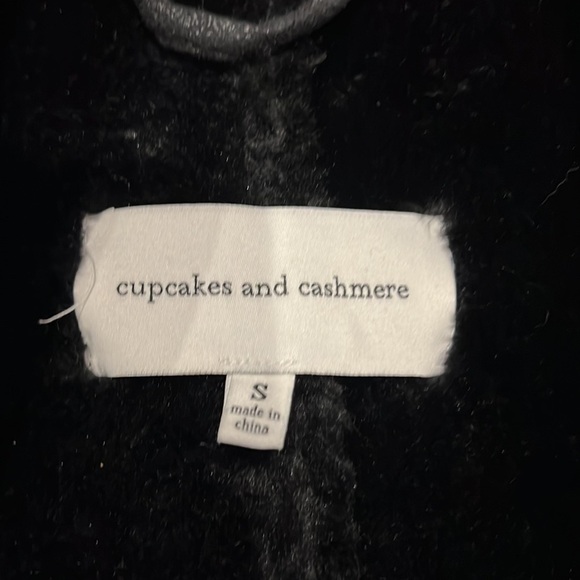 Cupcakes and Cashmere Women’s Coat Black Size Small - Picture 2 of 4